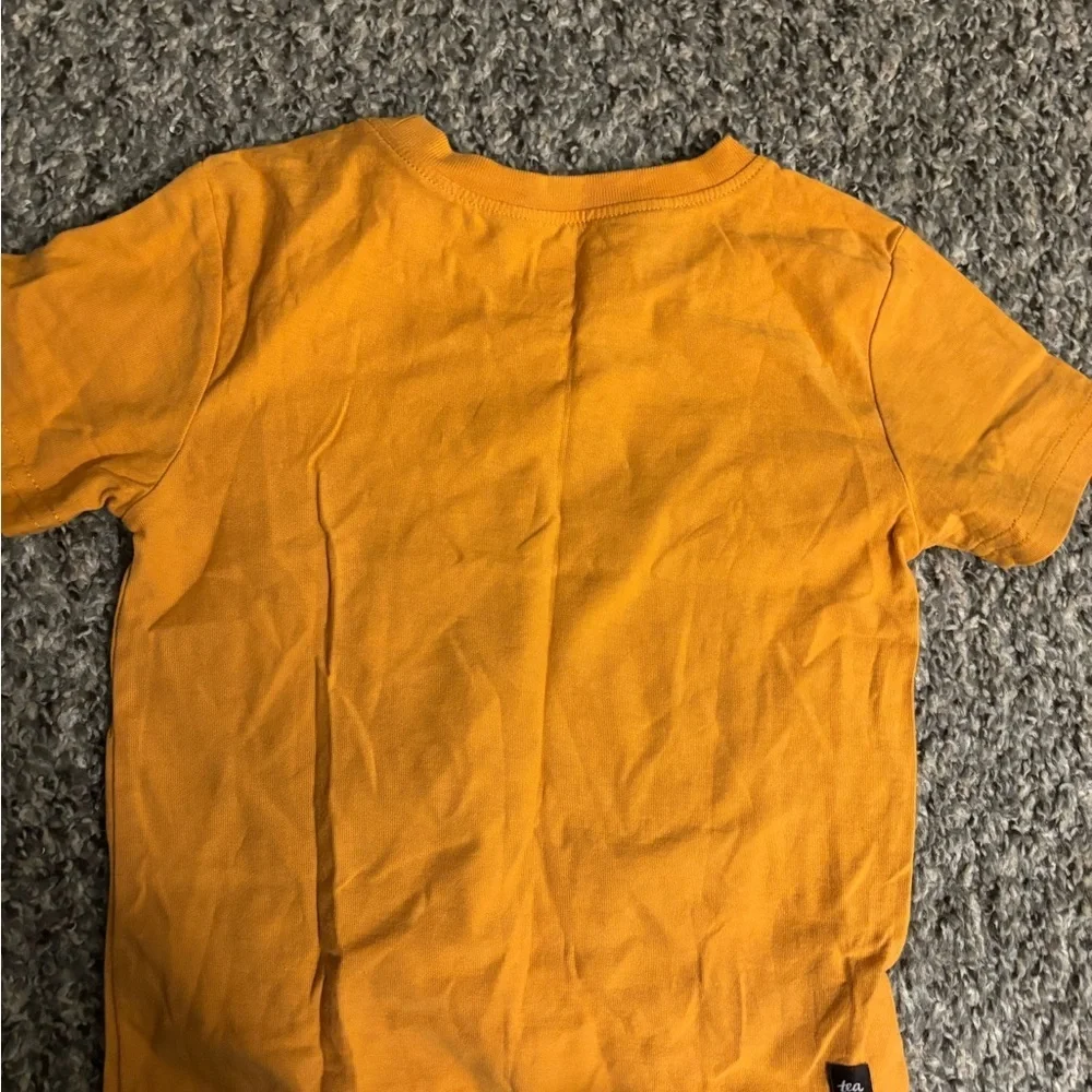 Tea Collection Size 3 Mustard Bear Graphic Tee